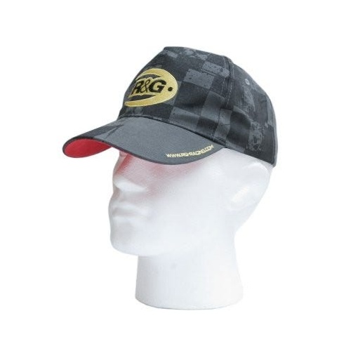 R&G Racing B/B CAP BK LONG LOGO SILVR