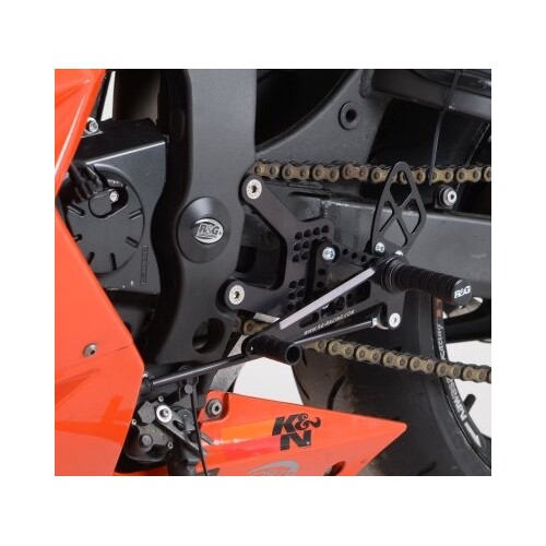 R&G Racing Adjustable Rearsets To Suit Kawasaki ZX6R '05-'13 - ROAD SETUP