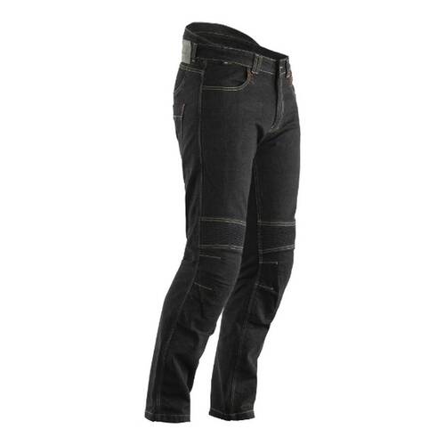 RST Tech Pro Black Textile Reinforced Jeans (Black, Size: 30)