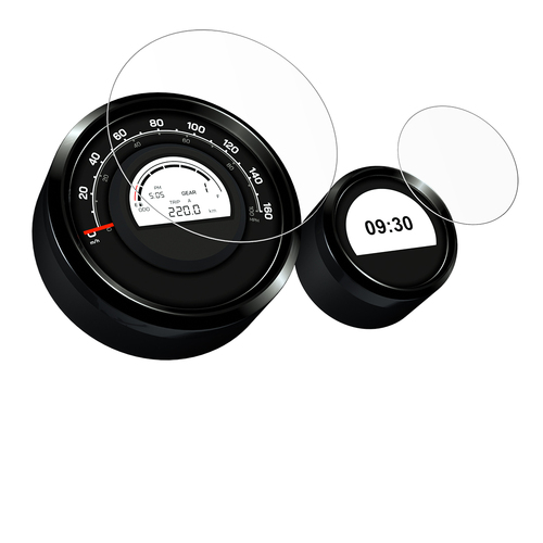 Speedo Angels Dashboard Screen Protector To Suit ROYAL ENFIELD METEOR 350 (2021-) 3 x Ultra Clear