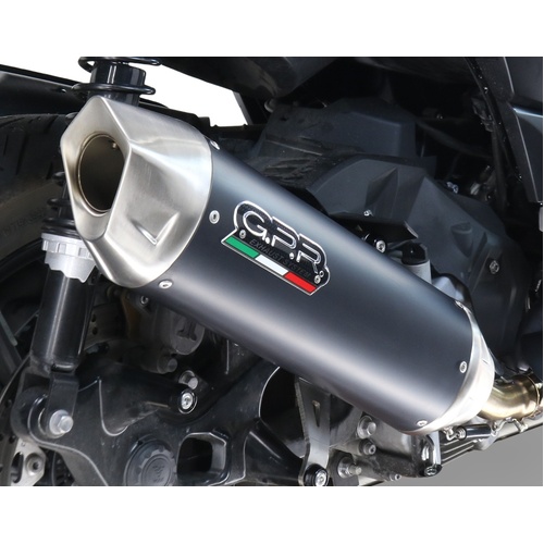 GPR Exhaust To Suit  Suzuki Sixteen 125 2007-2014, Furore-X Scooter, Homologated legal slip-on exhaust including removable db killer and link pipe 