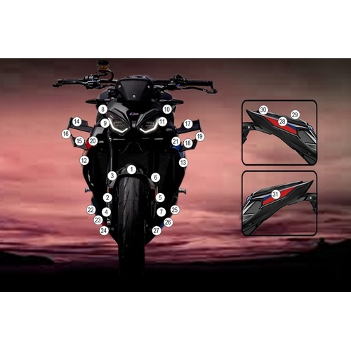 R&G Racing Second Skin To Suit BMW M1000R '25-