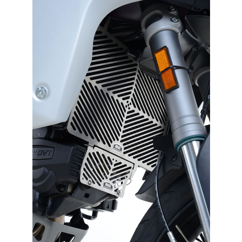 R&G Racing Stainless Steel Radiator Guard To Suit Ducati Multistrada 1200 / 1260 Models