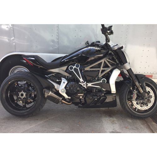 Shift Tech Carbon 1/2 System With Carbon Fiber Short Muffler To Suit Ducati XDiavel