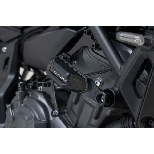 SW-Motech Frame Slider Kit - Black. Yamaha MT-07 (14-) / MT-07 Tracer (16-). (STP.06.590.11101/B)