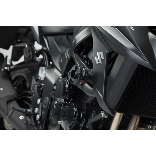 SW-Motech Frame Slider Kit - Black. Yamaha MT-03 (16-)/Suzuki GSX-S750 (17-). (STP.06.627.10001/B)