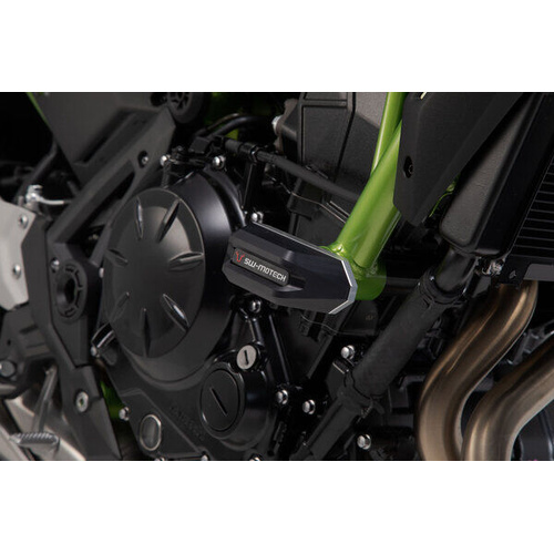 SW-Motech Frame Slider Kit - Black. Kawasaki Z650 (16-) / Z650RS (21-). (STP.08.590.11300/B)