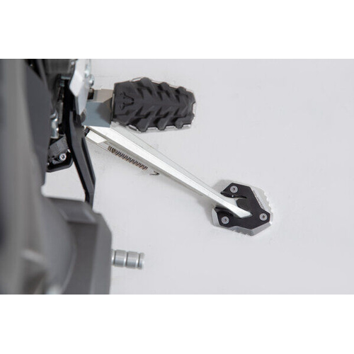 SW-Motech Extension For Side Stand Foot - Black/Silver. Triumph Tiger 800 XC / XR (17-). (STS.11.102.10300)