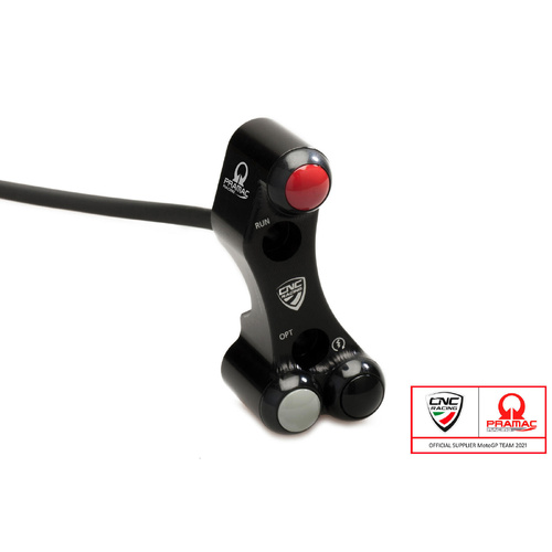 CNC Racing Right handlebar switch Pramac Racing Lim. Ed - OEM and RCS Brembo brake master cylinder