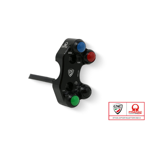 CNC Racing Right handlebar switch Ducati - OEM and RCS Brembo brake master cylinder Pramac racing Limited Edition