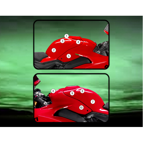 Eazi-Guard Tank Protection Film for Ducati Panigale Streetfighter V4  matte