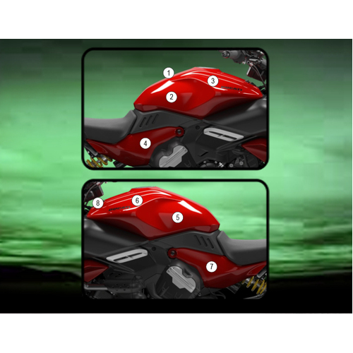 Eazi-Guard Tank Protection Film for Ducati Diavel V4  matte