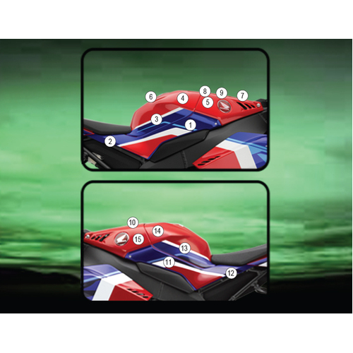 Eazi-Guard Tank Protection Film for Honda CBR1000RR-R  gloss