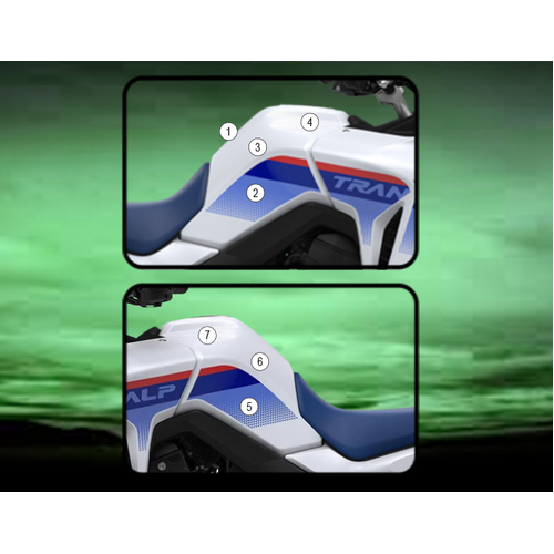 Eazi-Guard Tank Protection Film for Honda XL750 Transalp  gloss