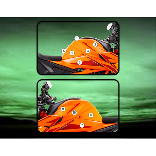 Eazi-Guard Tank Protection Film for KTM 1390 Super Duke R  gloss