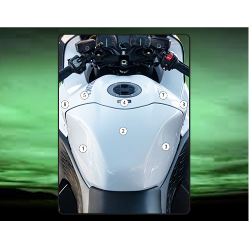 Eazi-Guard Tank Protection Film for Suzuki Hayabusa Gen III  gloss