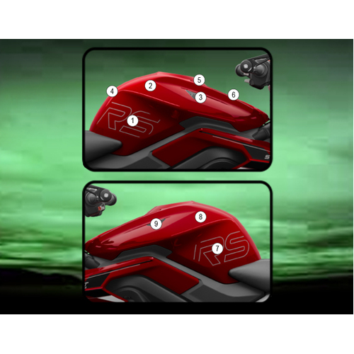 Eazi-Guard Tank Protection Film for Triumph Street Triple R RS 2023  gloss