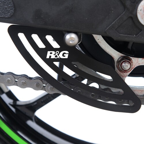 R&G Racing Toe Chain Guards - Toe Guard Kawasaki Ninja 250/400 '18-, Z400/ Z250 '19-, ZX-25R '20- & ZX-4R(R) (SE) ’23-, Z500 (Ninja) '24- models