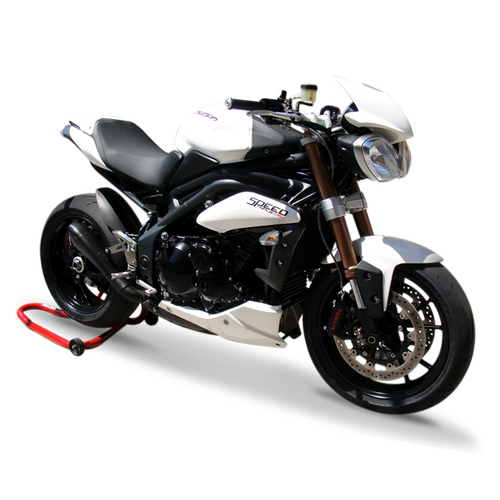 HP Corse Triumph Speed Triple 11-15 Hydroform Black Exhaust