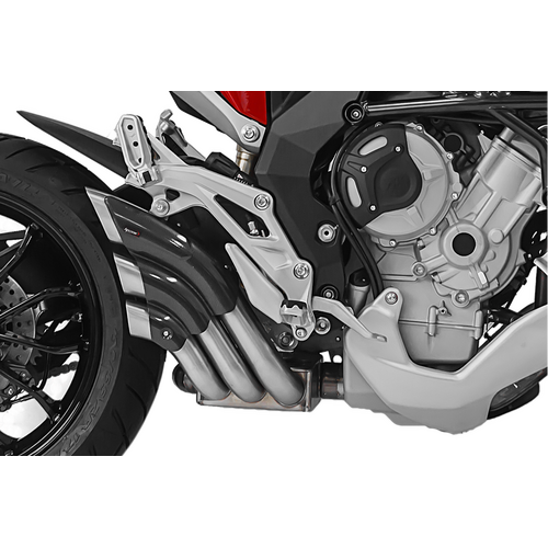 HP Corse Mv Agusta Turismo Veloce <2021 Hydrotre Satin Carbon Cover (full Open Pipes, No Dbk) Exhaust