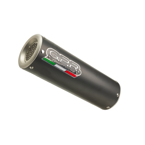 GPR Exhaust To Suit  Voge Brivido R125 2025-2026, M3 Black Titanium, full system exhaust legal for UK and non-EU countries including removable db kill