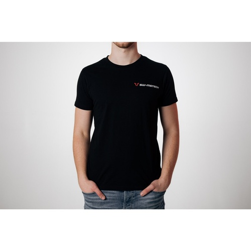 SW-Motech T-Shirt.Core Line. Black. Men. Size S.(WER.BKL.027.S.10000)