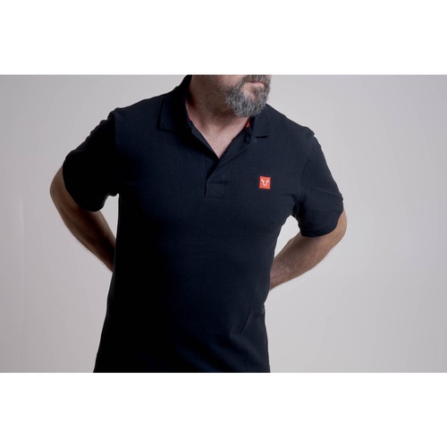 SW-Motech Polo shirt.Core Line. Black. Men. Size M.(WER.BKL.031.M.10001)