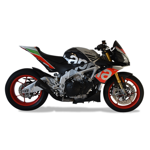 HP Corse Aprilia RSV4 Rr-rf Tuono V4 1100 Rr-factory 17-18 Hydroform Short Black Exhaust