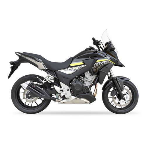 IXIL SLIP ON - DUAL HYPERLOW BLACK XL To Suit HONDA CB 500 F 13-15 (PC45)