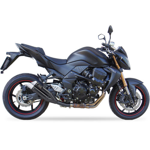 IXIL SLIP ON - DUAL HYPERLOW BLACK XL To Suit KAWASAKI Z 750 S - R 07-12 (ZR750L ZR750M)