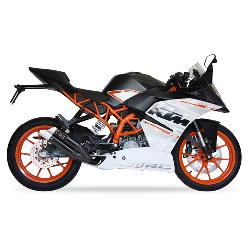 IXIL SLIP ON - DUAL HYPERLOW BLACK XL To Suit KTM RC 390 15-16 (KTM IS RC)