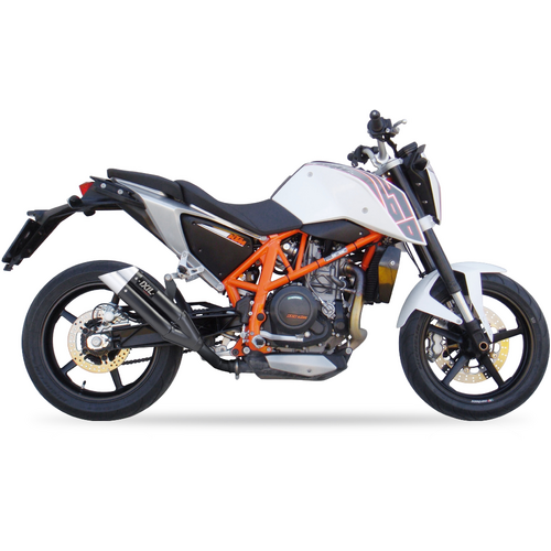 IXIL SLIP ON - DUAL HYPERLOW BLACK XL To Suit KTM DUKE 690 (KMT690) 12-16 (KTM 690 DUKE)