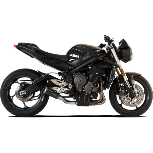 HP Corse Triumph Street Triple 765 17-22 GP-07 Black Exhaust