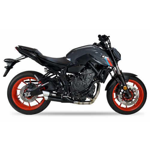 IXIL FULL SYSTEM - DUAL HYPERLOW BLACK XL To Suit YAMAHA MT-07 21-24 (RM33 RM34)