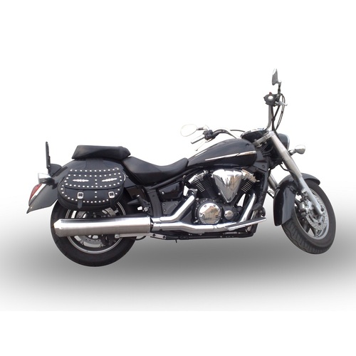 GPR Inox Oval Bomb Exhaust To Suit Yamaha Xvs 1300 Midnight Star (2006-2014)