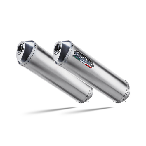 GPR Exhaust To Suit Yamaha Tdm 900 2002-2014, Satinox , Dual Homologated legal slip-on exhaust including removable db killers, link pipes and catalyst