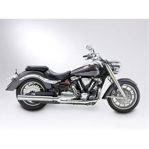 Miller Ocean Drive L | Slip-On Exhaust To Suit Yamaha XV 1900 MS (SlashCut, matt black)