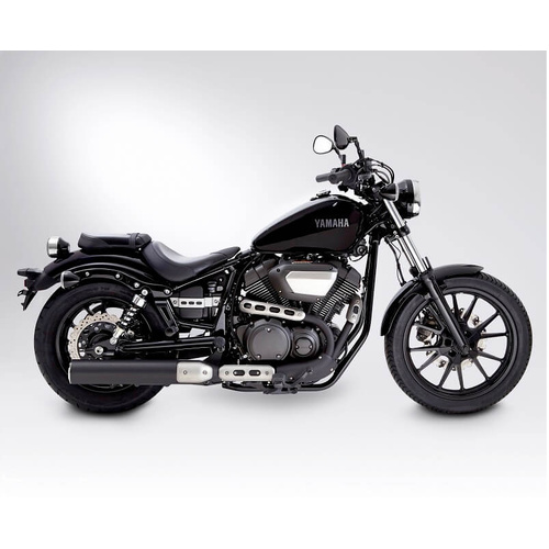 Miller Avenger L | Slip-On Exhaust To Suit Yamaha XV950 R / Bolt (SlashCut, high-gloss polished)