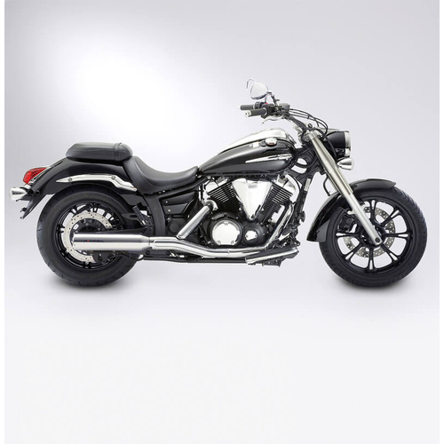 Miller Street Line K | Slip-On Exhaust To Suit Yamaha XVS 950 MS (Standard, matt black)