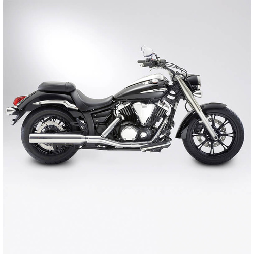 Miller Street Line L | Slip-On Exhaust To Suit Yamaha XVS 950 MS (Standard, matt black)