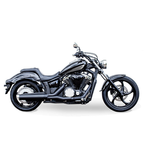 Miller Desperado K | Slip-On Exhaust To Suit Yamaha XVS 1300 Custom (SlashCut, matt black)