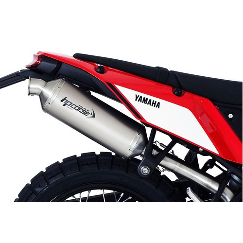 HP Corse Yamaha Tenere 700 19-25 Explore Link Pipe (replacement High Mount Pipe, Allows Pannier Rack Mounting) Exhaust