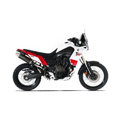 HP Corse Yamaha Tenere 700 19-25 SP-1 Short Black (high Position,upswept Exhaust System,allows Pannier Rack Mounting) Exhaust