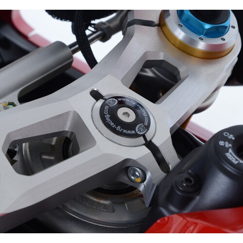 R&G Racing Top Yoke Cap To Suit Ducati Panigale V4, V4S, V4 Speciale '18, Streetfighter V4 (S) '20- & Ducati Streetfighter V2 '22-