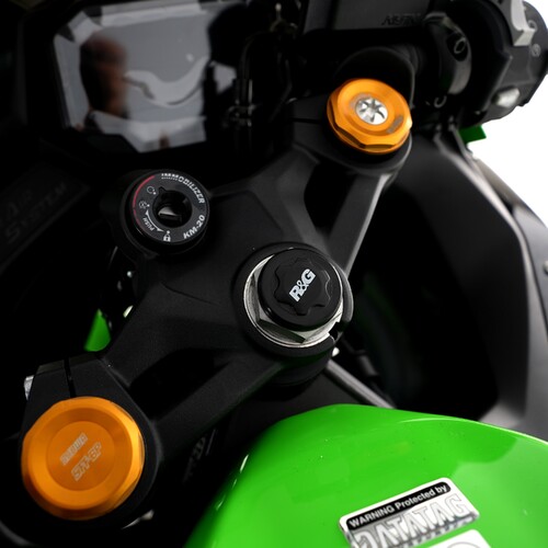 R&G Racing Top Yoke Cap To Suit Kawasaki ZX-25R '20- & ZX-4R(R) (SE) ’23-