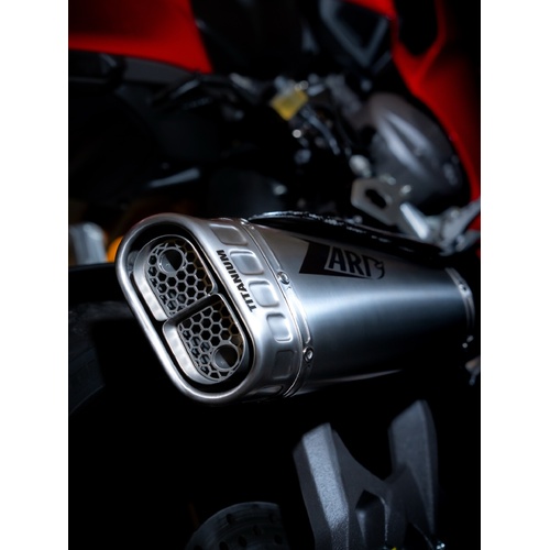 Zard Titanium Slip-On Exhaust To Suit Ducati Panigale V2 (2025 - Onwards) - Street Version