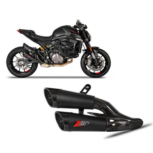 Zard Black SS Racing Slip-on Kit To Suit Ducati Monster 937 21_23