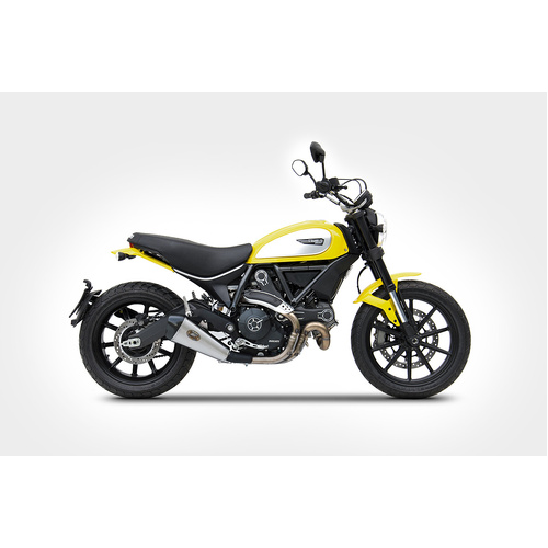 Zard SS E4 Slip-on And Carbon End Cap To Suit Ducati Scrambler 800 17_19