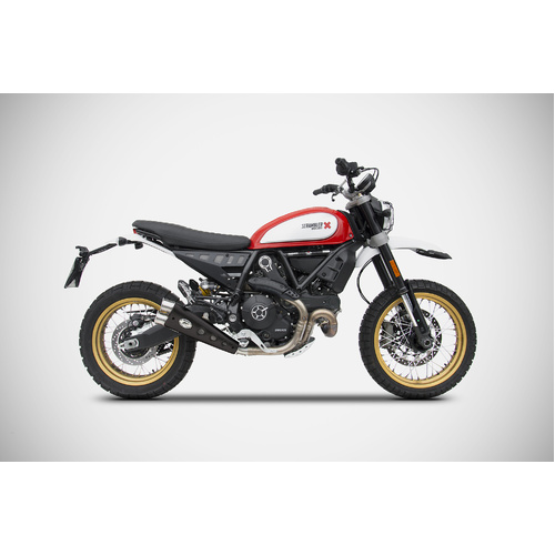 Zard Special Ed.-black SS E5 Slip-on To Suit Ducati Scrambler Desert Sled 17_19