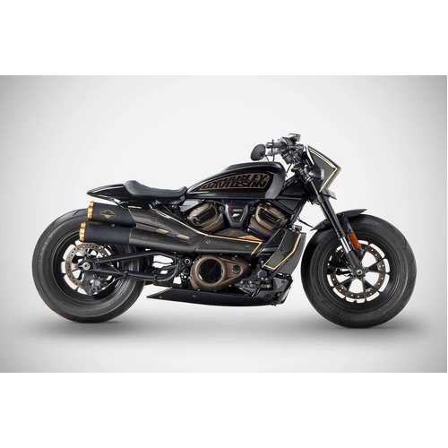 Zard 120TH L.e._ Carbon Radiator Covers + Side Panel+ Front Fender + Alu Billet Rear Suspension Knob And Radiator Plug Cover To Suit Sportster S 1250